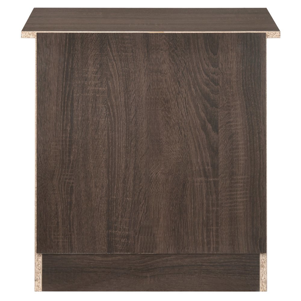 Brown 3 Drawer Nightstand – Tall Wood Nightstand with Ample Storage. Picture 6