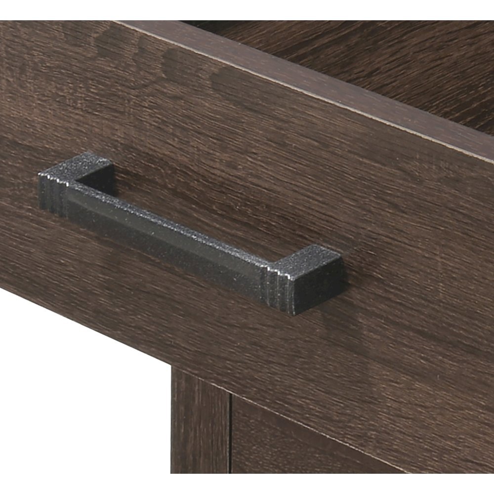 Brown 3 Drawer Nightstand – Tall Wood Nightstand with Ample Storage. Picture 7