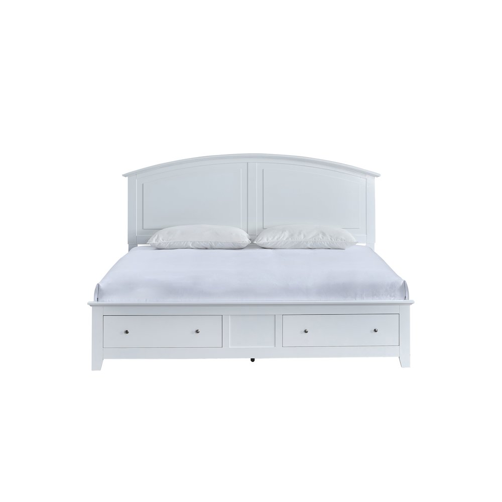 Glory Furniture Hammond Queen Bed, White Color. Picture 6