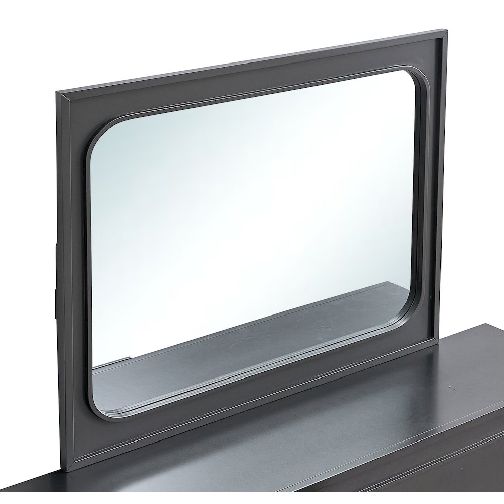 Glory Furniture Wave Mirror, Wenge. Picture 4