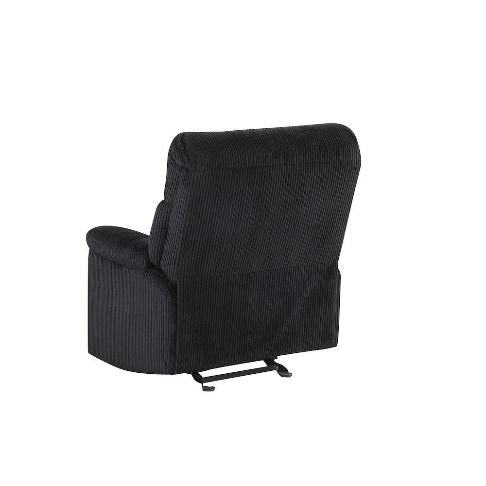 Glory Furniture Lucie Glider Recliner, Black Color. Picture 3