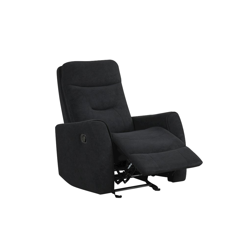Glory Furniture Paterson Swivel Recliner, Black. Picture 5