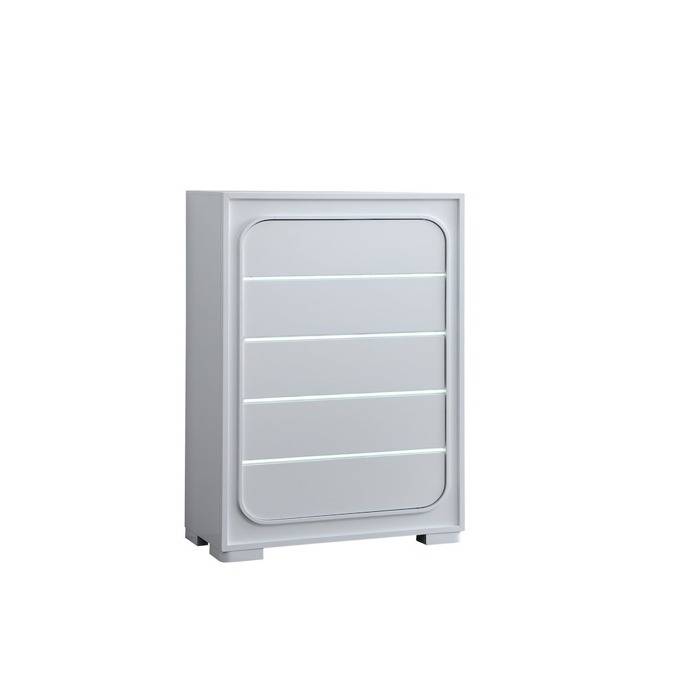 Glory Furniture Milan Chest, White. Picture 1