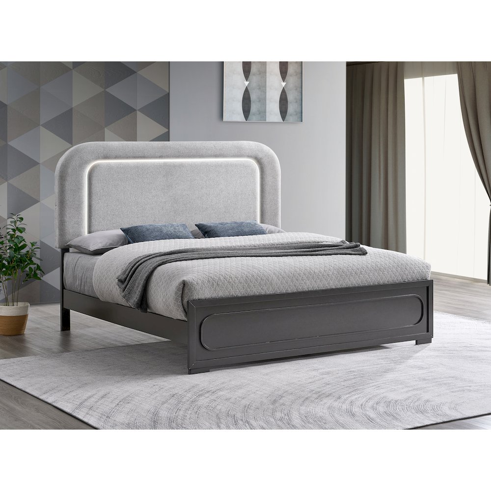 Glory Furniture Wave King Bed, Wenge. Picture 2