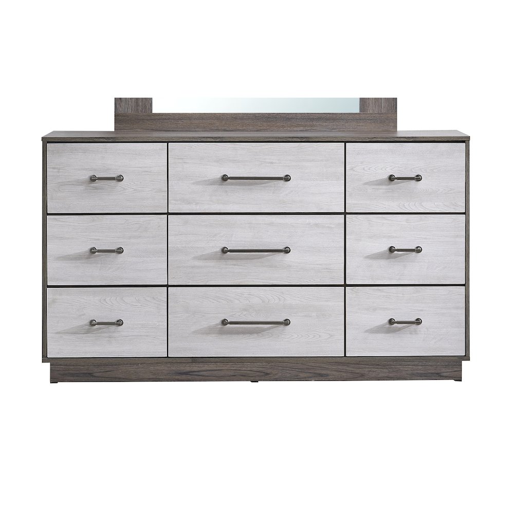 Glory Furniture Aberdeen Dresser, Gray/Oak. Picture 1
