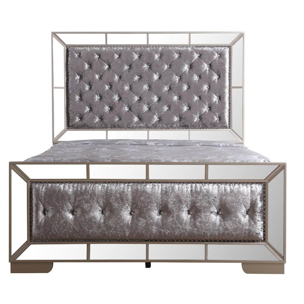 Glory Furniture Hollywood Hills King Bed in Champagne Color. Picture 8