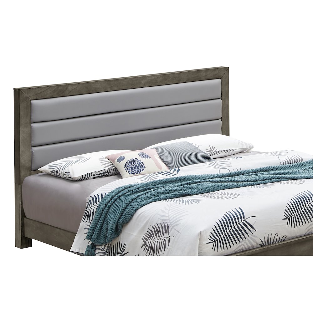 Glory Furniture Burlington King Bed in Gray Color. Picture 16