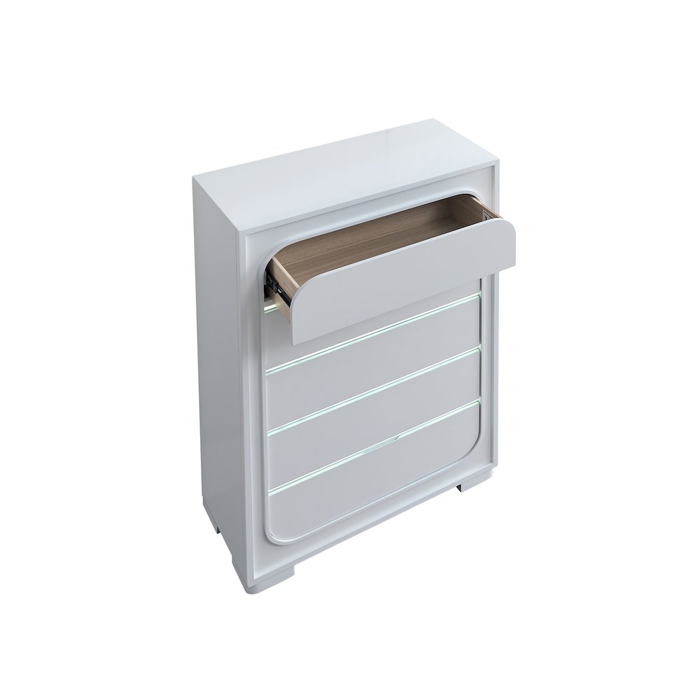 Glory Furniture Milan Chest, White. Picture 6