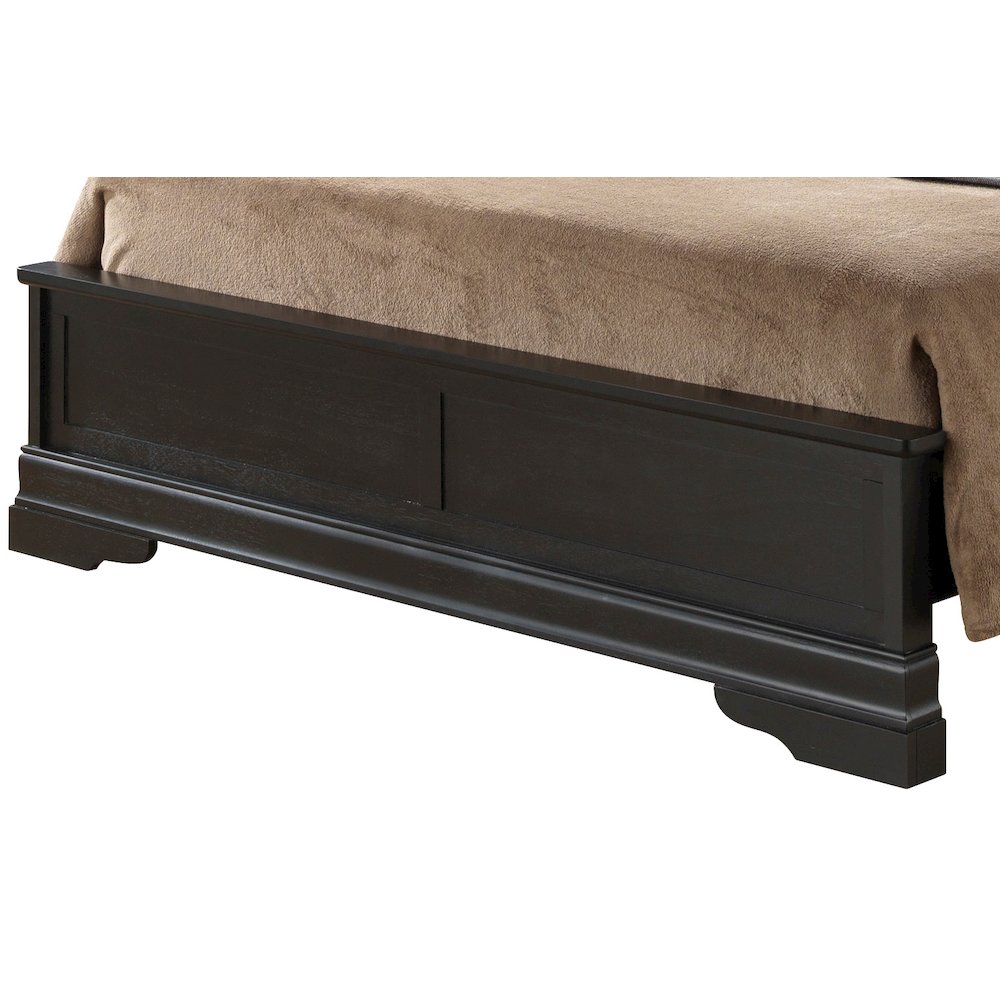 Glory Furniture Louis Phillipe King Bed in Black Color. Picture 7