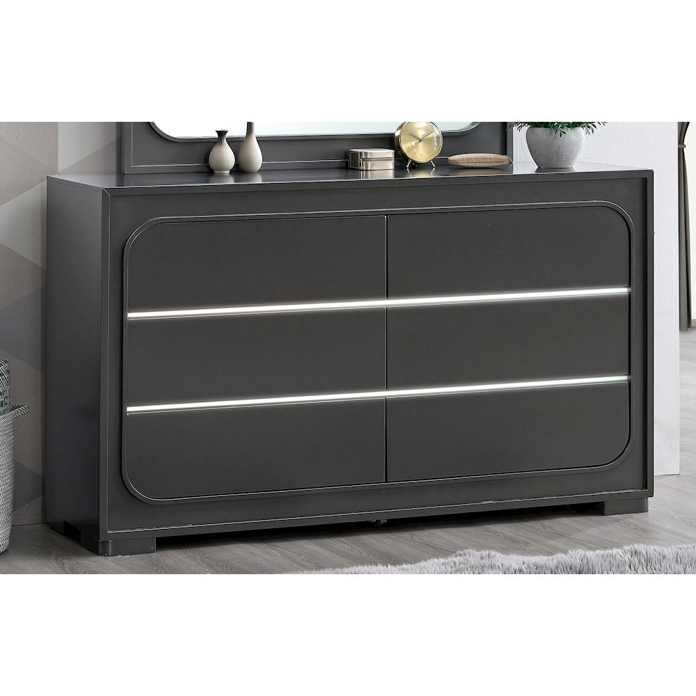 Glory Furniture Wave Dresser, Wenge. Picture 6