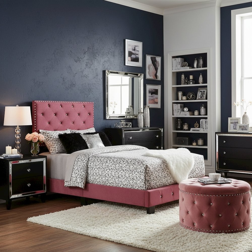 Glory Furniture Suffolk Twin Bed in Cherry Color. Picture 9