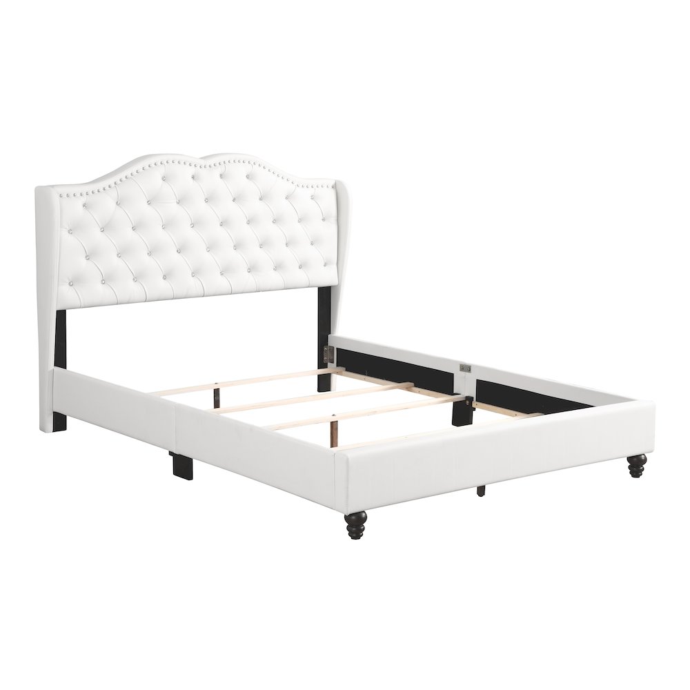 Glory Furniture Joy Full Bed in White Color. Picture 9