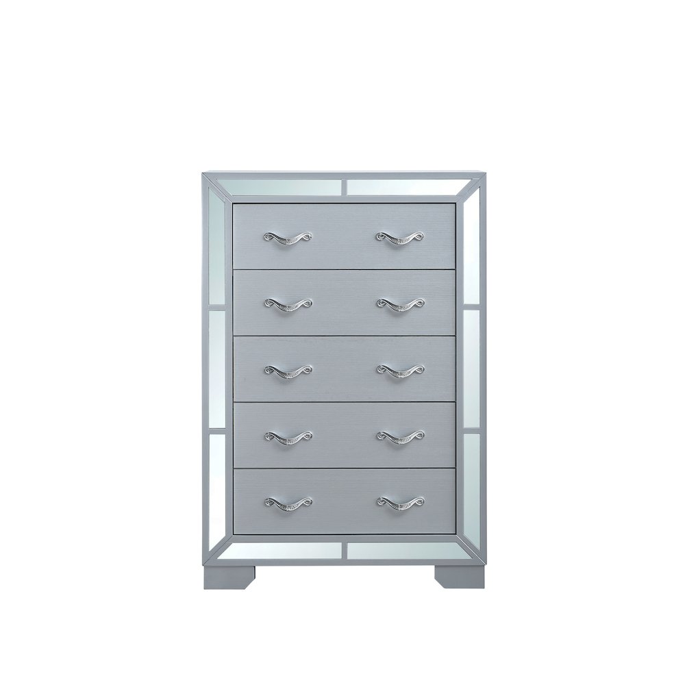 Glory Furniture Murry Chest, Silver Color. Picture 4