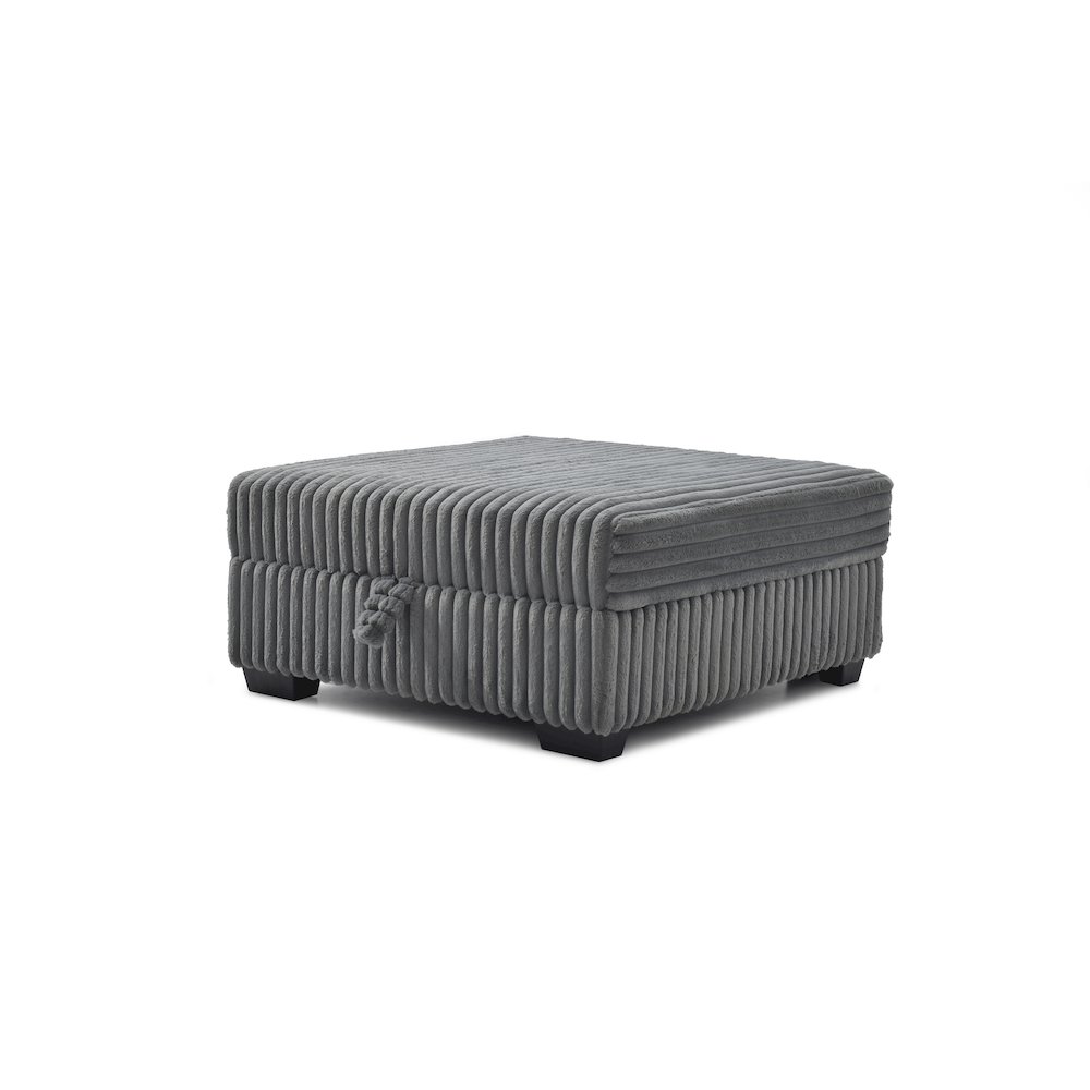 Teddy Ottoman - GRAY. Picture 1