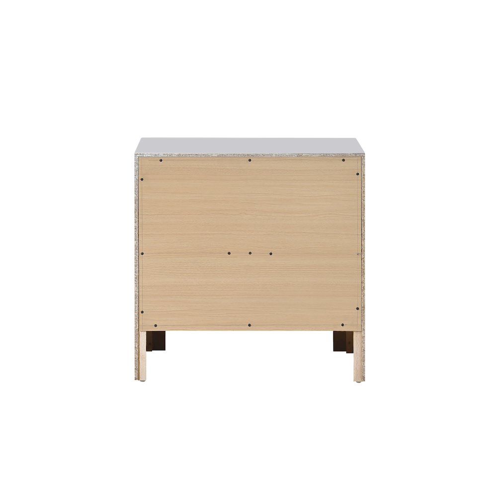 Glory Furniture Moreland Nightstand, Sparkling White. Picture 3