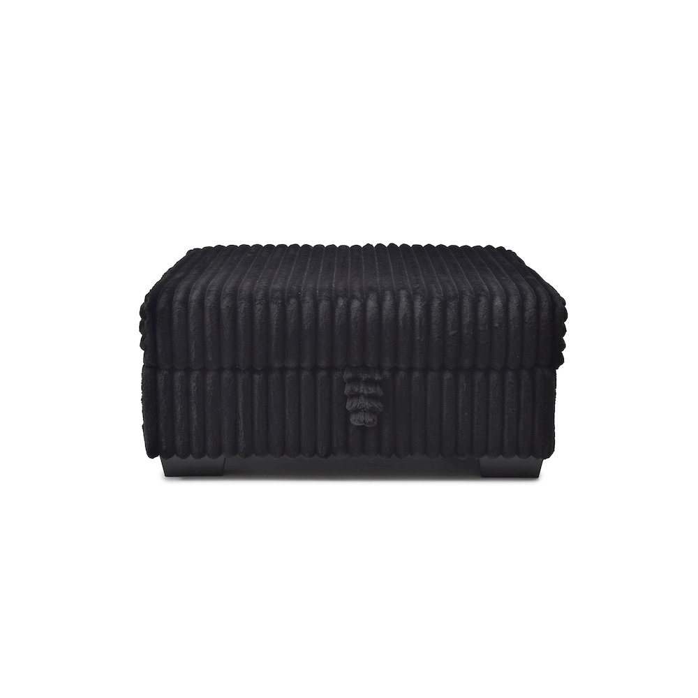 Teddy Ottoman - BLACK. Picture 3