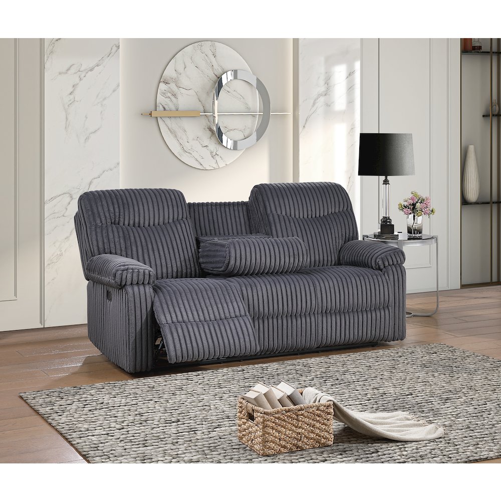 Glory Furniture Comfy Sofa, Gray Color. Picture 2