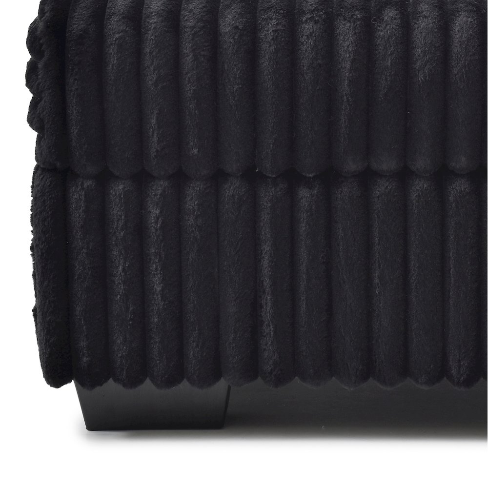 Teddy Ottoman - BLACK. Picture 6