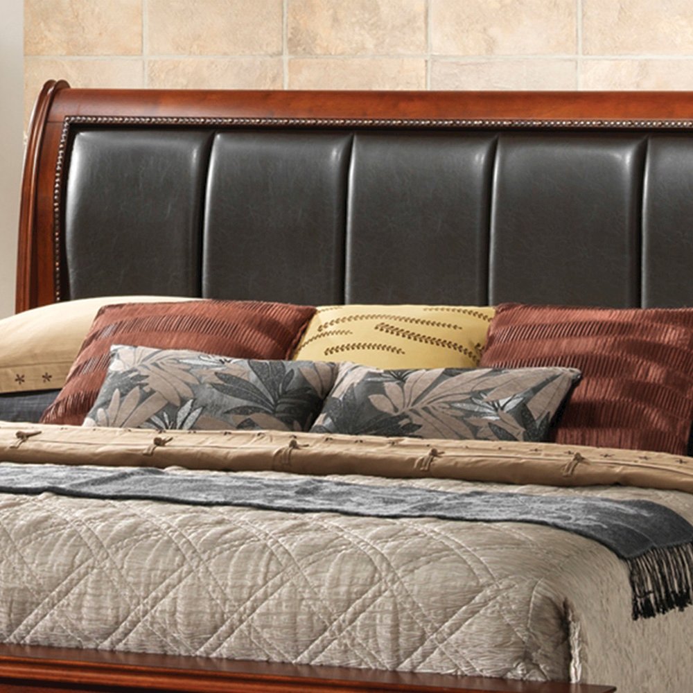 Glory Furniture LaVita Full Storage Bed in Oak Color. Picture 8