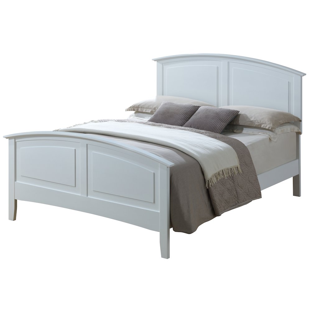 Glory Furniture Hammond Full Bed in White Color. Picture 1