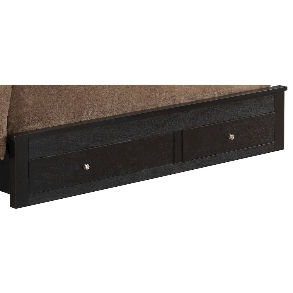 Glory Furniture Burlington King Storage Bed in Black Color. Picture 7