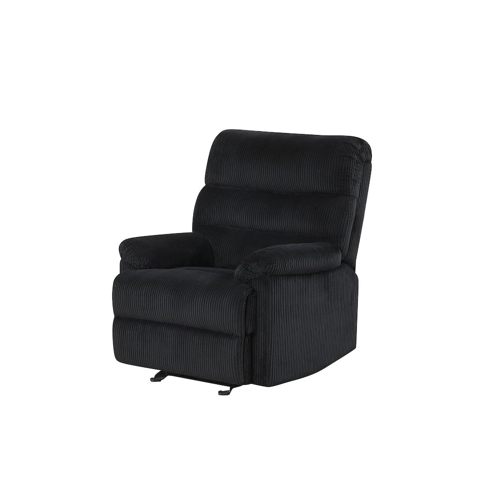 Glory Furniture Lucie Glider Recliner, Black Color. Picture 1