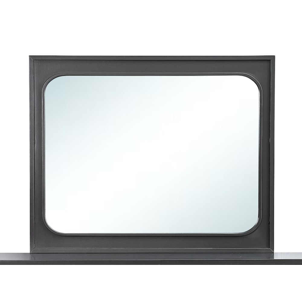Glory Furniture Wave Mirror, Wenge. Picture 1