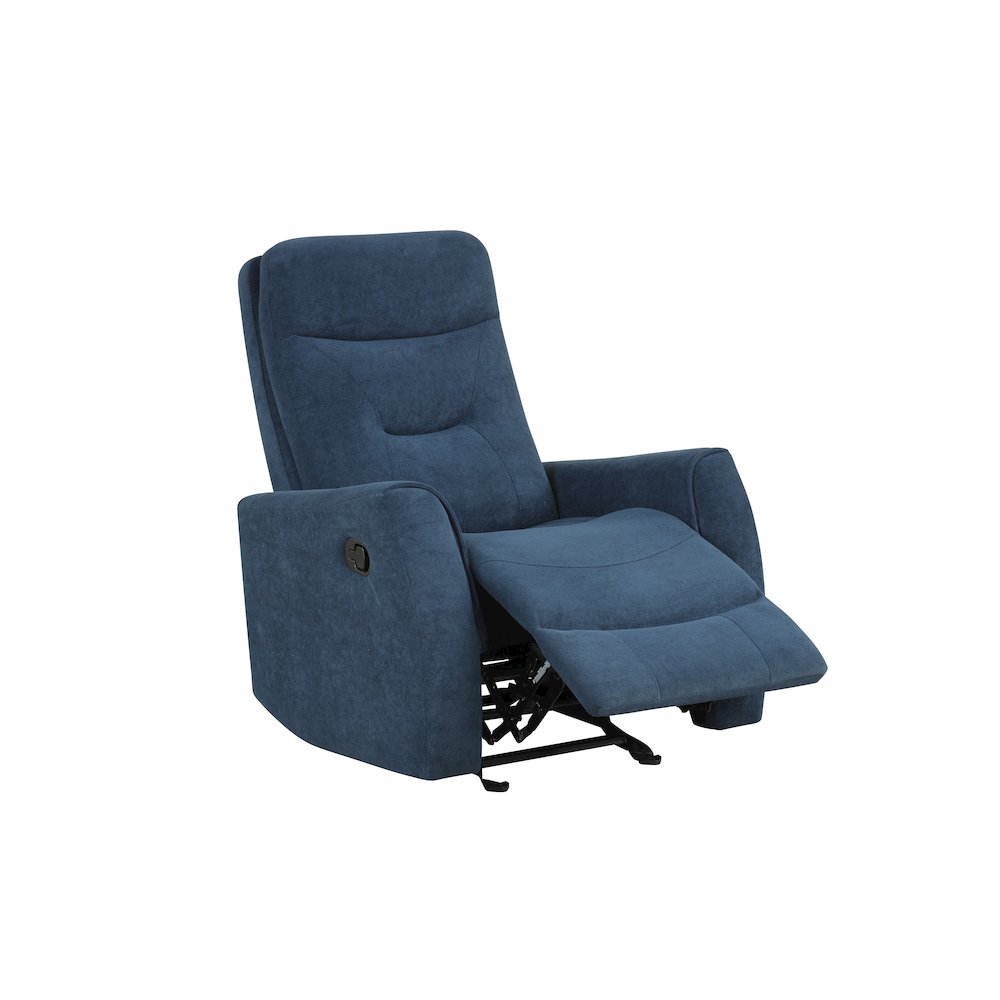 Glory Furniture Paterson Swivel Recliner, Blue. Picture 6