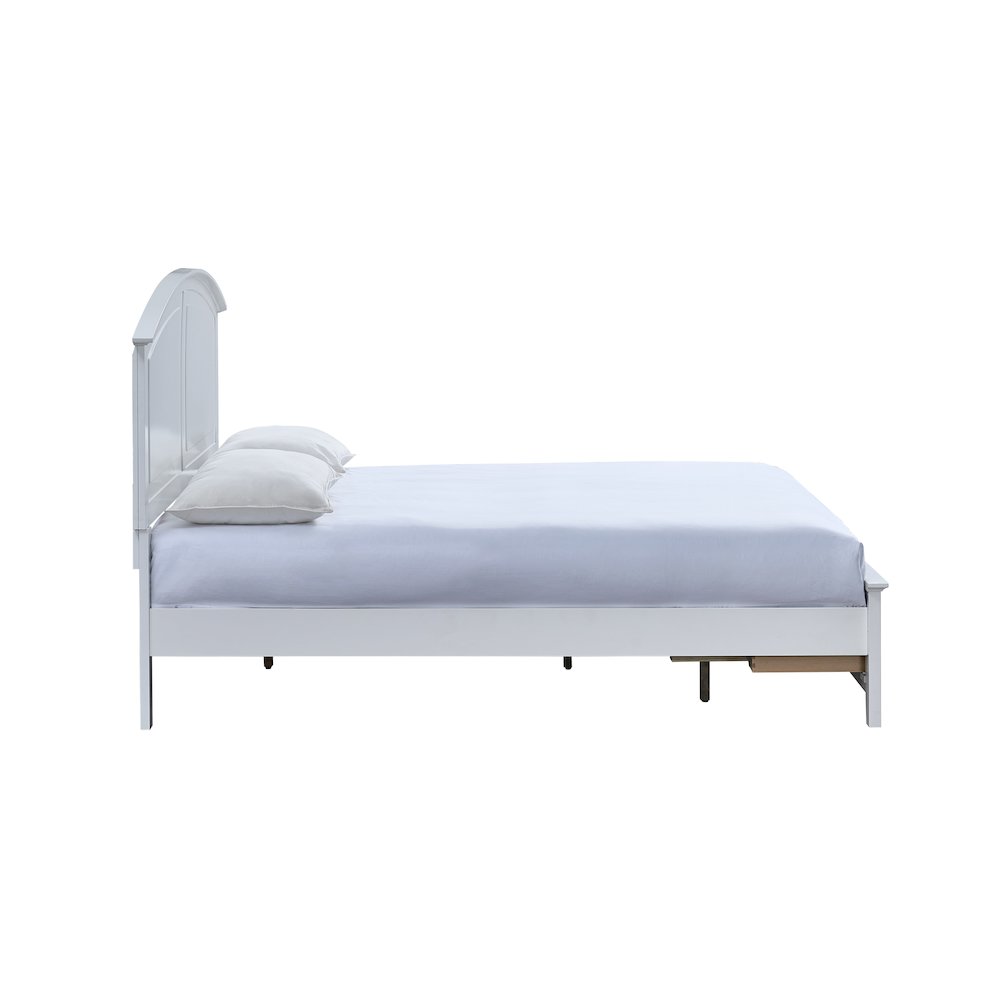 Glory Furniture Hammond Queen Bed, White Color. Picture 7
