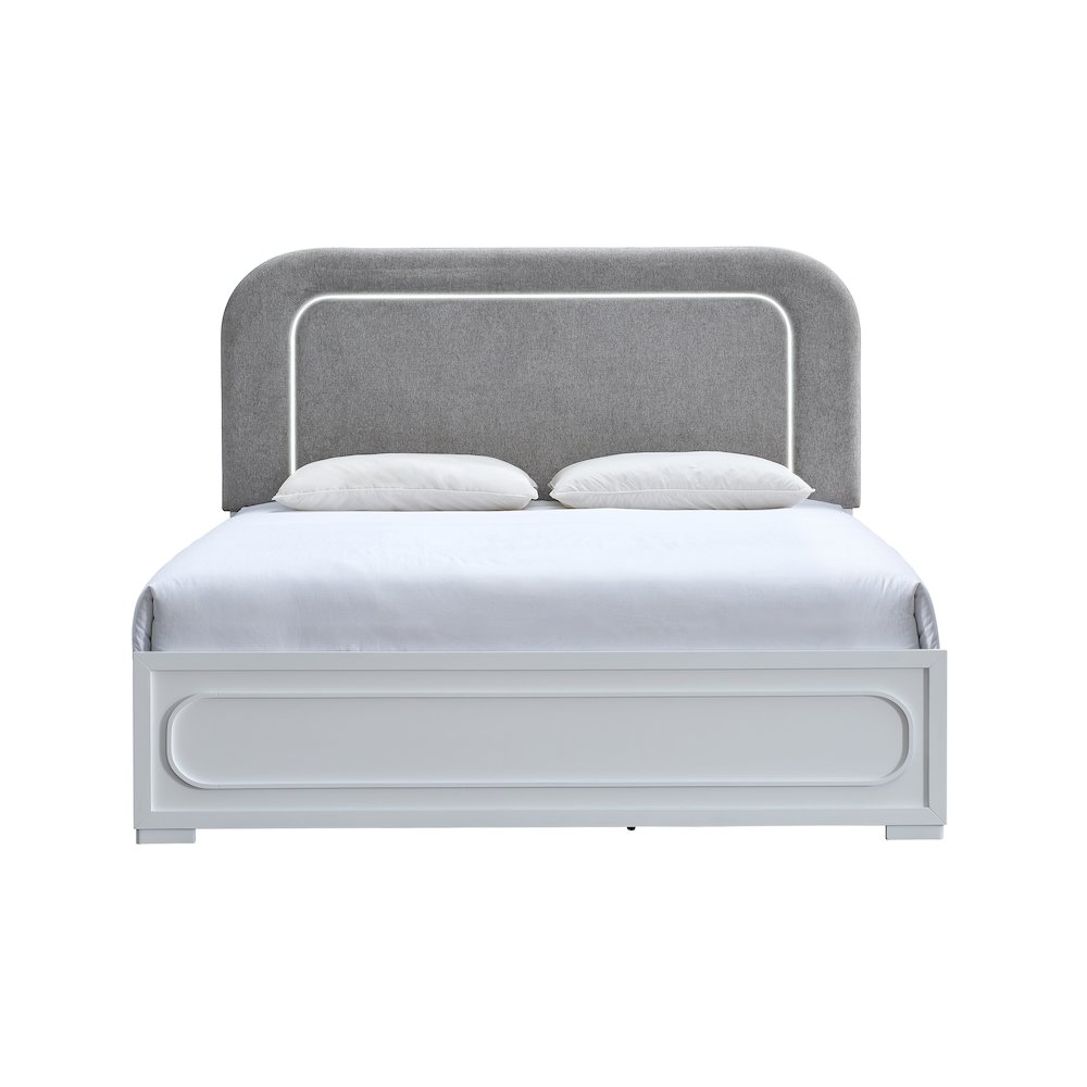 Glory Furniture Milan Full Bed, White. Picture 5