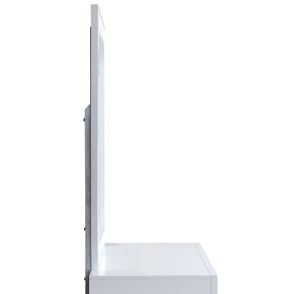 Glory Furniture Milan Mirror, White. Picture 3