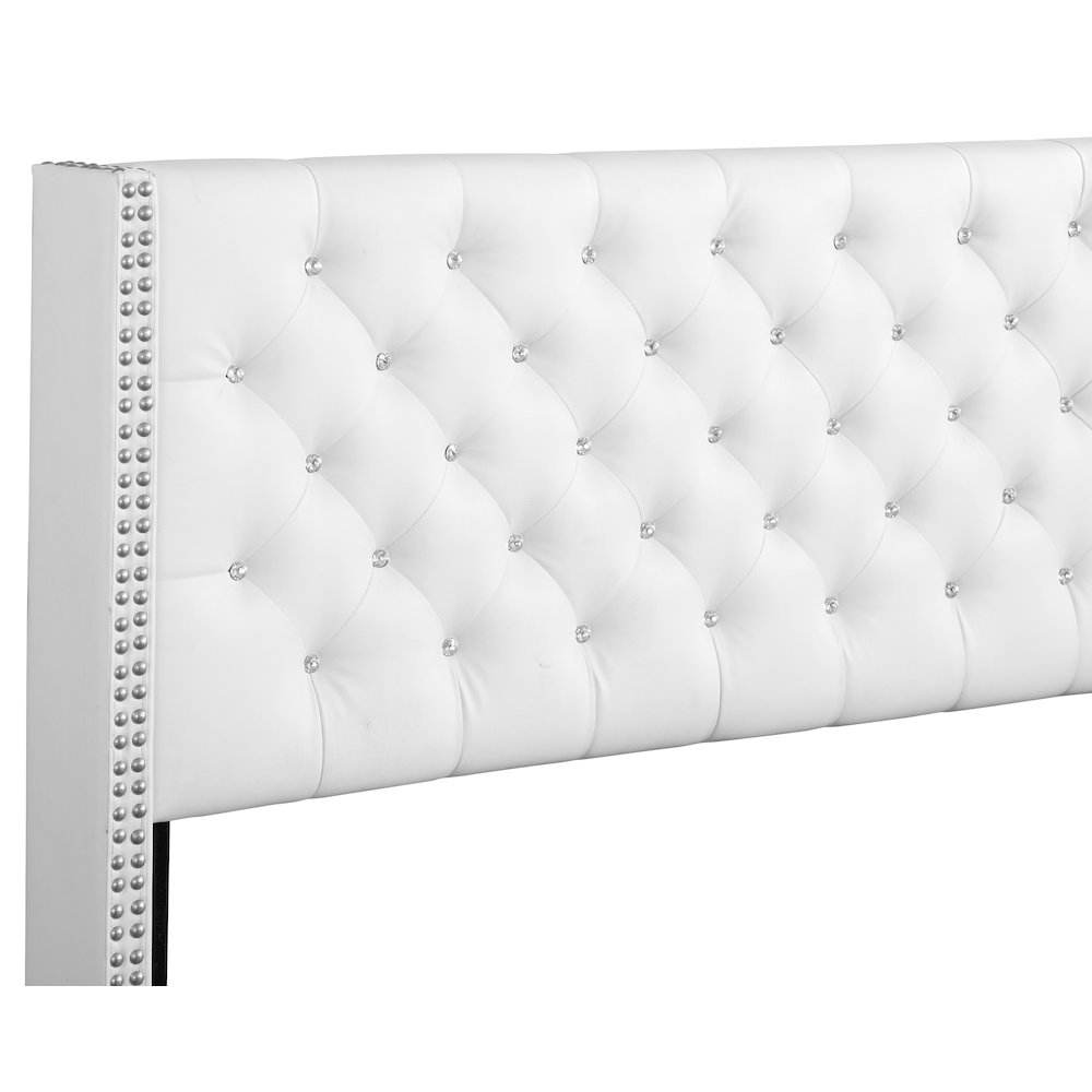 Glory Furniture Julie Full Bed in White Color. Picture 12