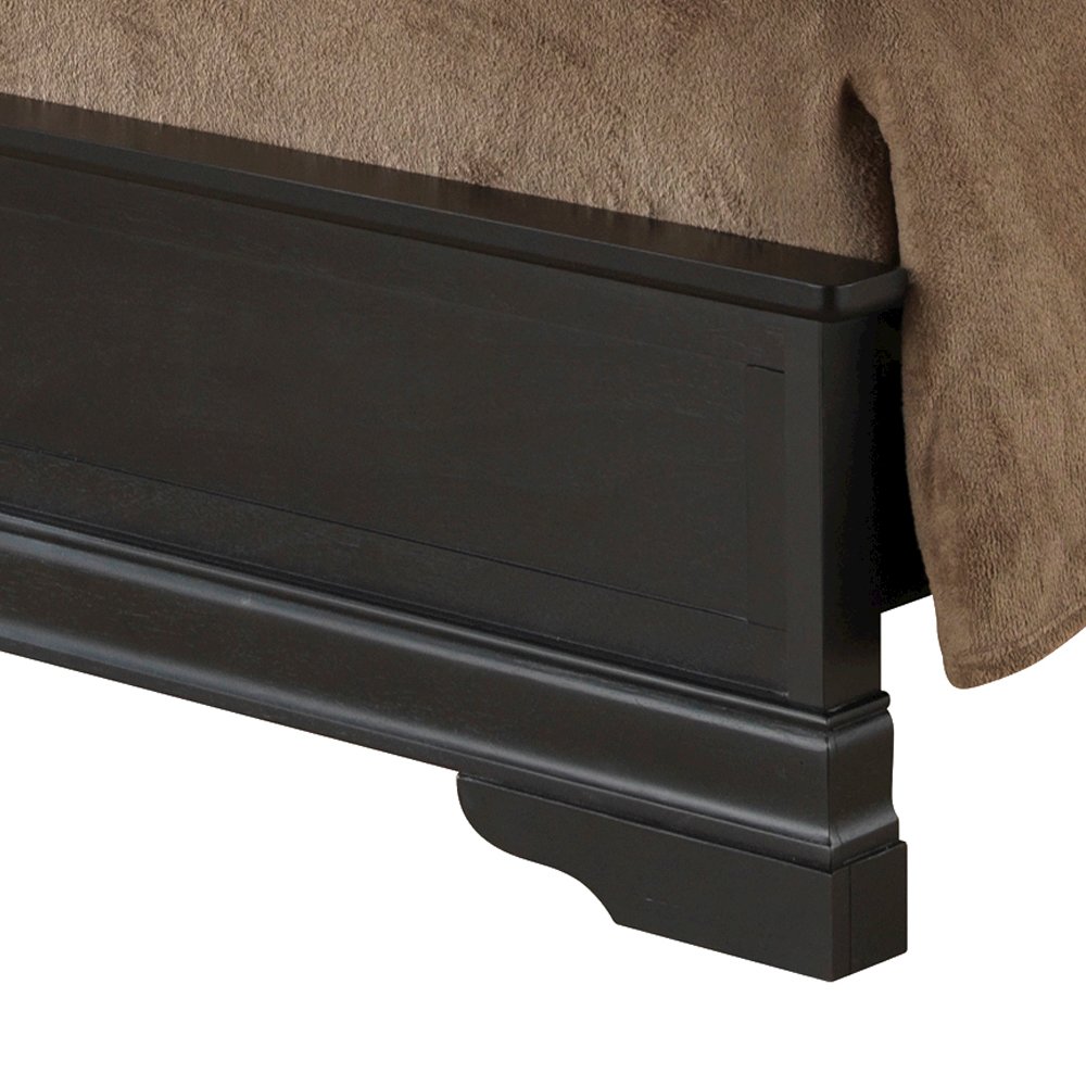 Glory Furniture Louis Phillipe King Bed in Black Color. Picture 9