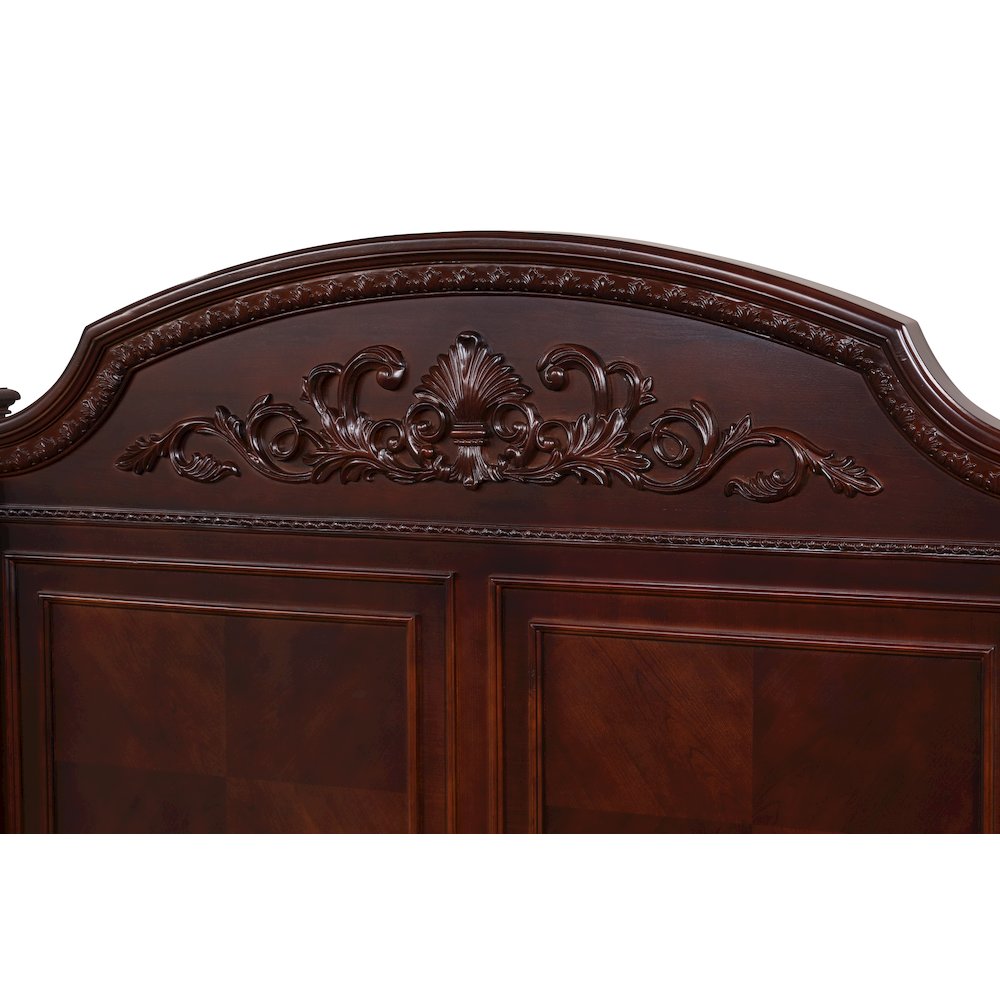 Glory Furniture Lyndon Full Bed in Classic Cherry Color. Picture 11
