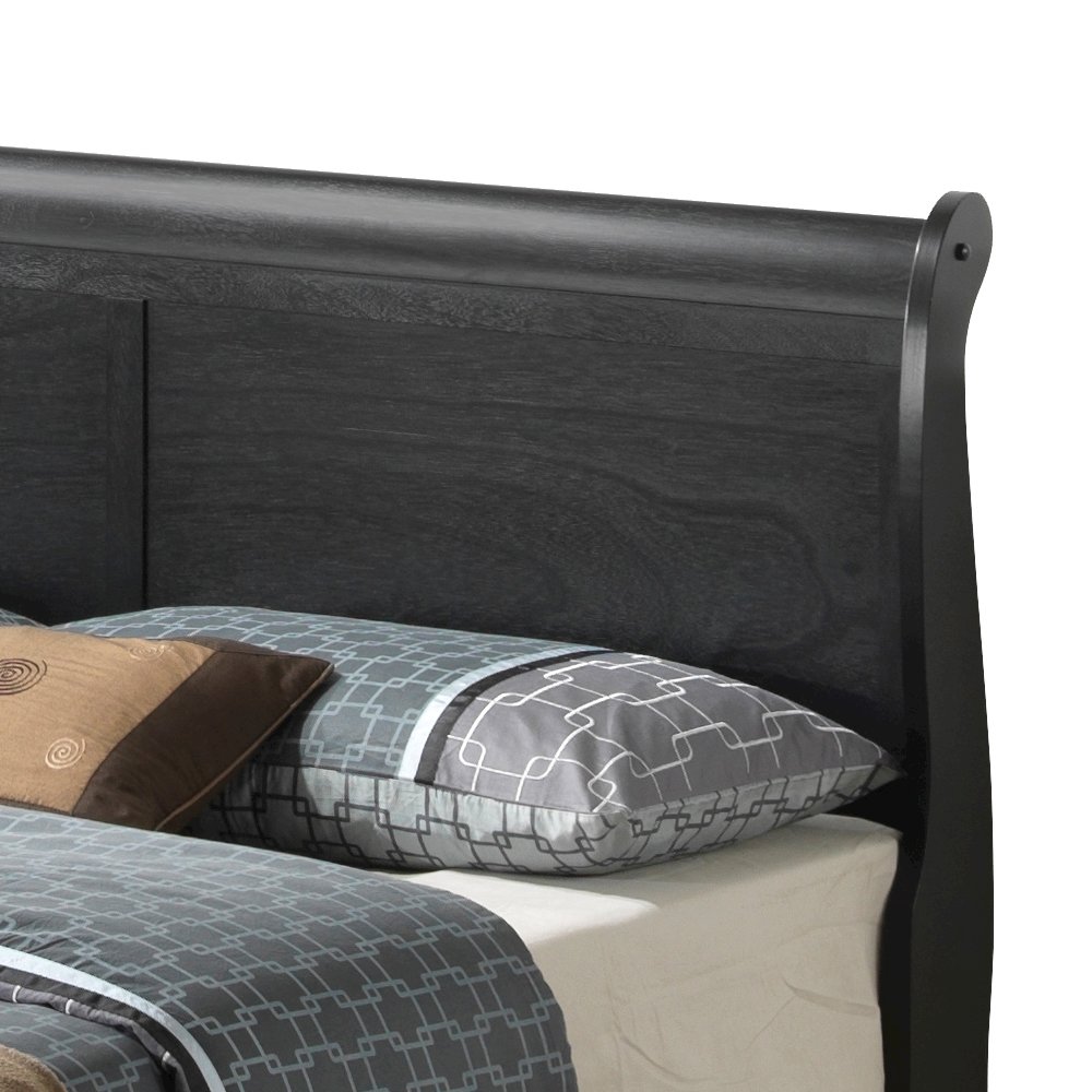 Glory Furniture Louis Phillipe King Bed in Black Color. Picture 10
