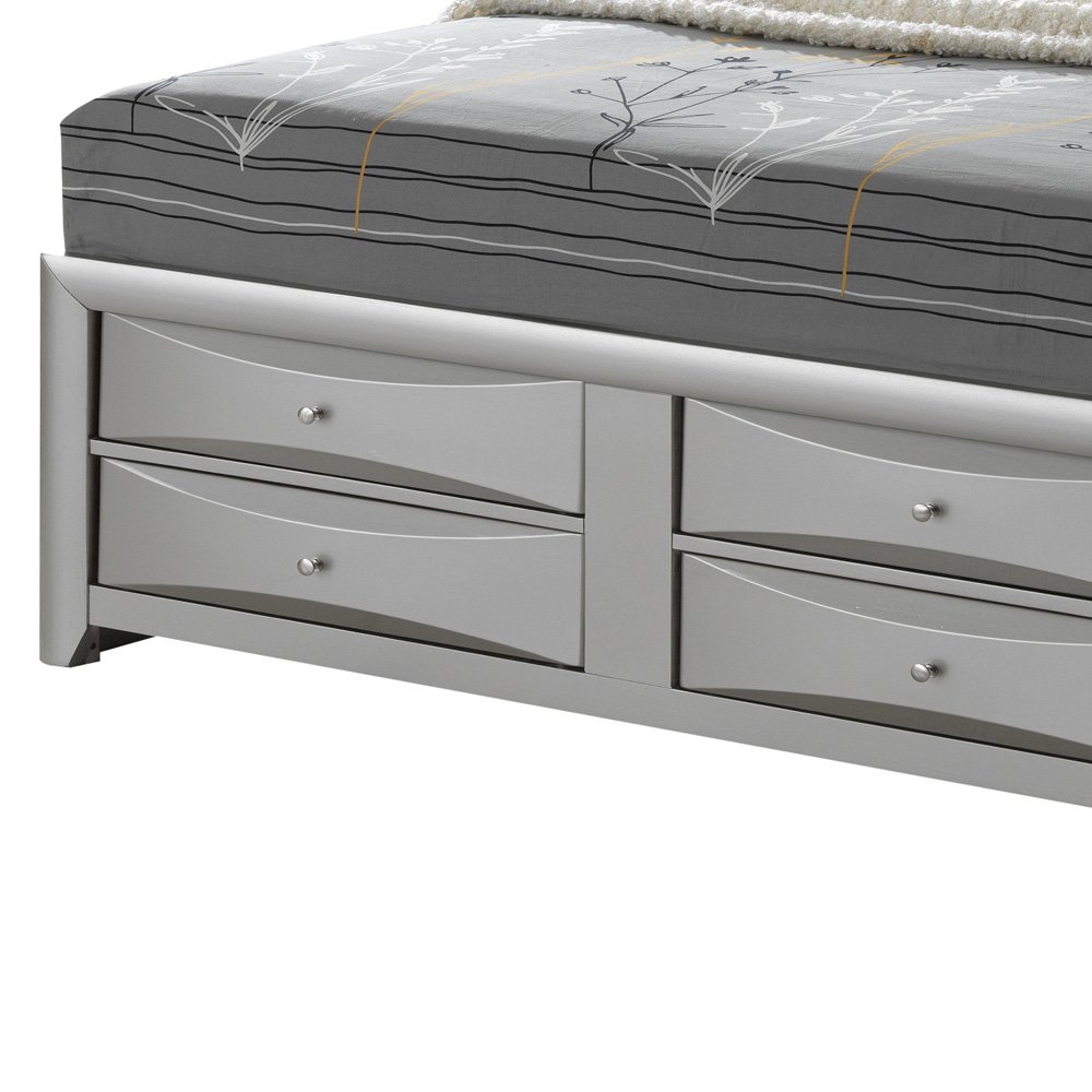 Glory Furniture Marilla Full Storage Bed in Champagne Color. Picture 6