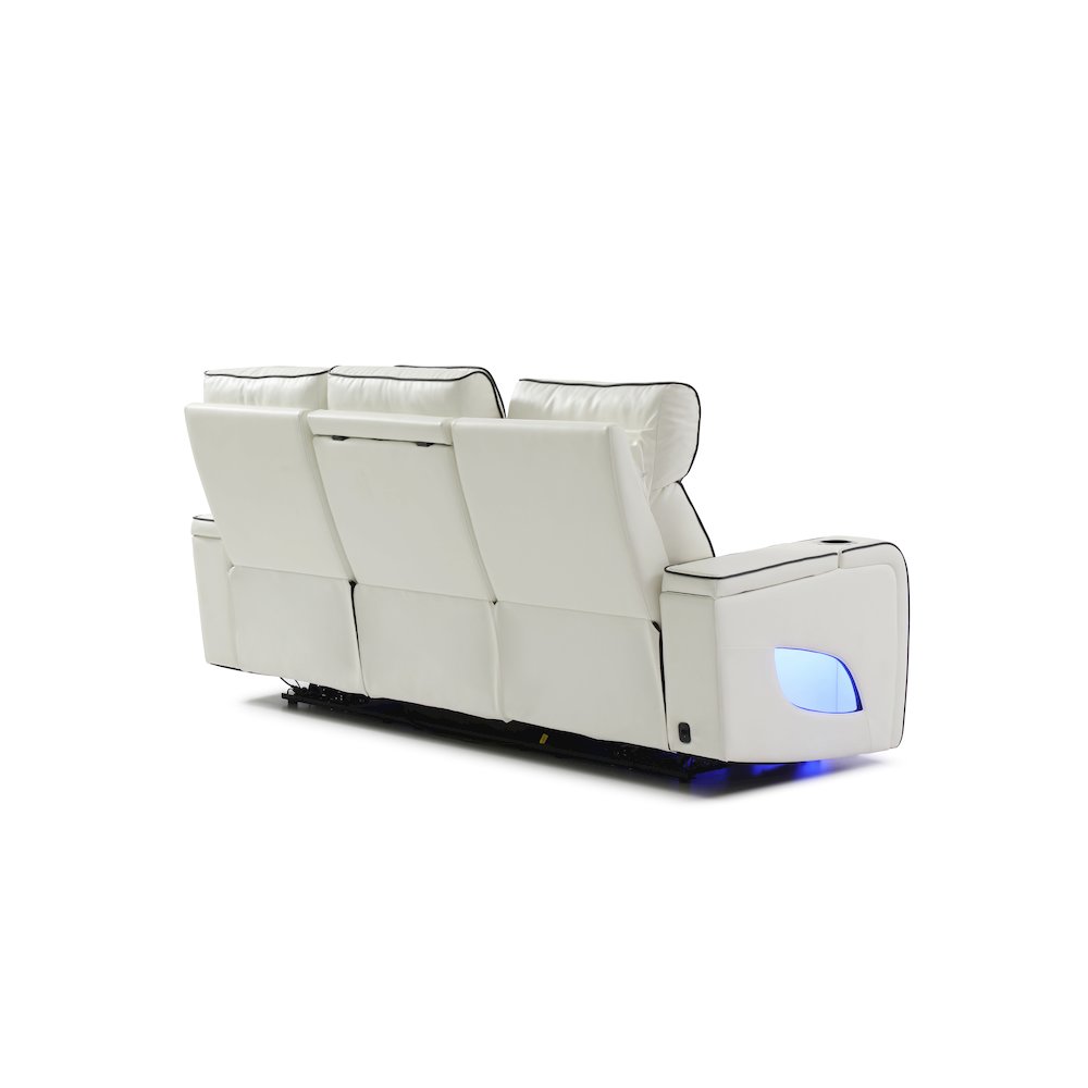 Glory Furniture Lumin Sofa, White. Picture 2