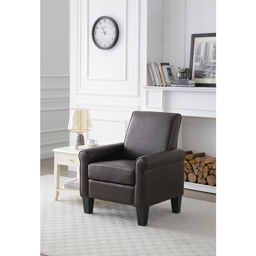 Glory Furniture Vineland Chair, Dark Brown. Picture 5