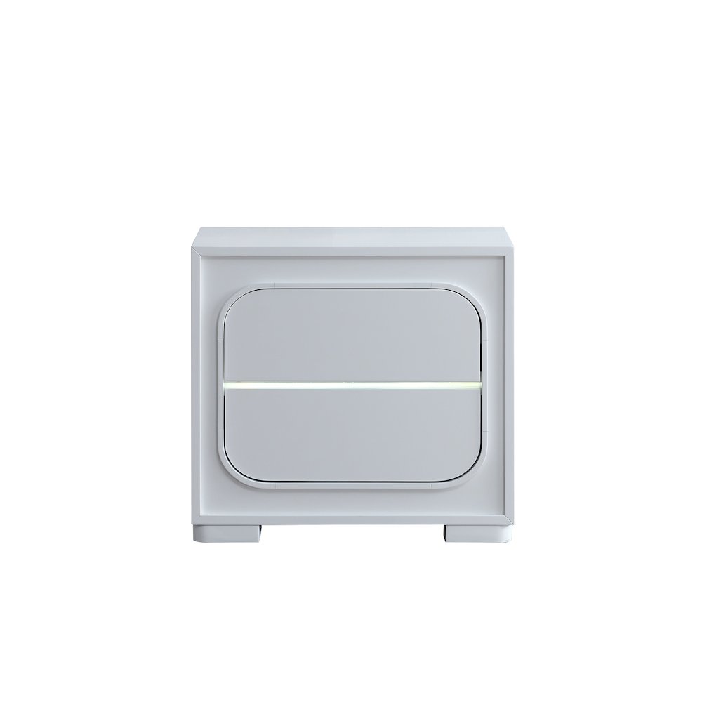 Glory Furniture Milan Nightstand, White. Picture 8