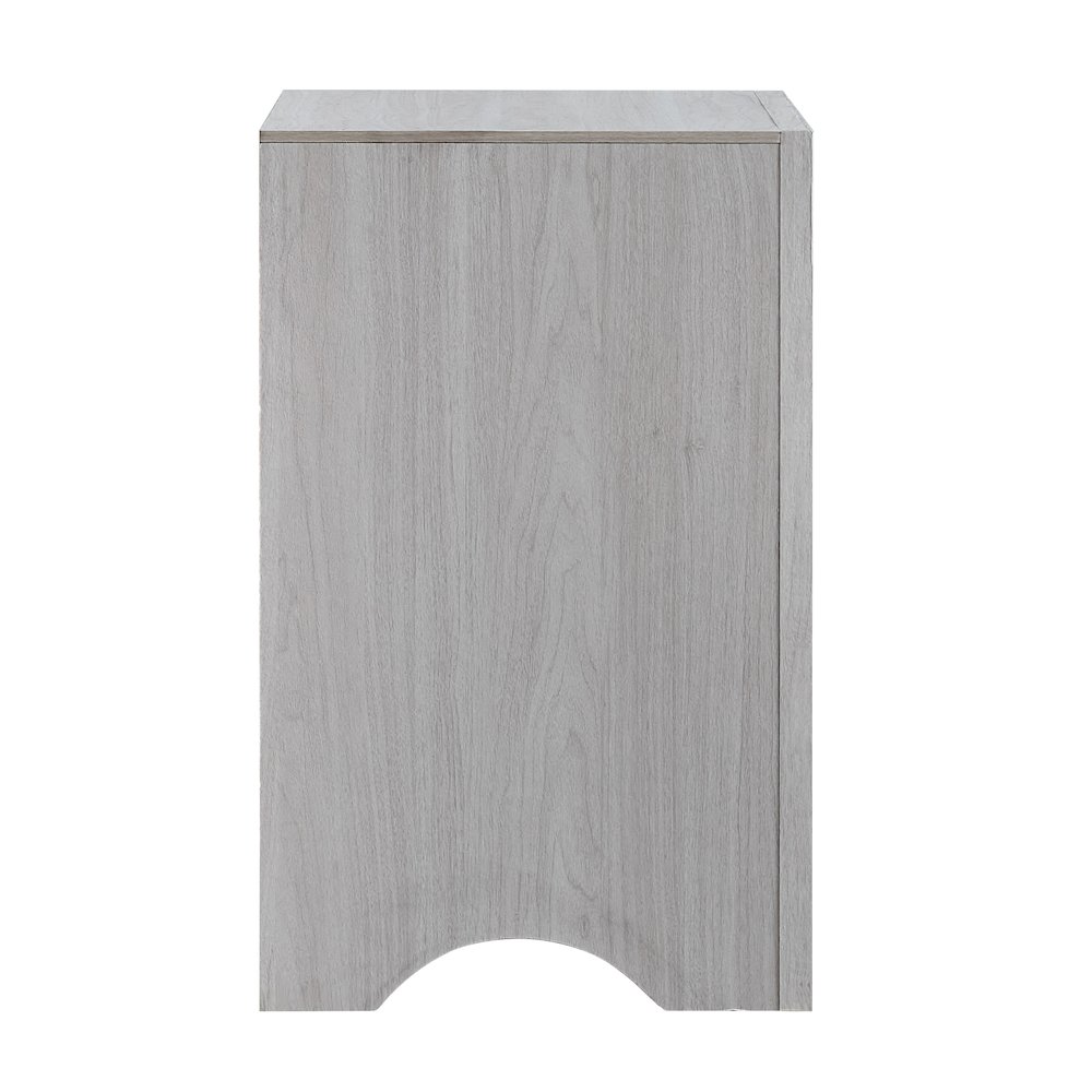 Nightstand with 2 Dovetail Drawers, Fully Assembled Bedside Table Bedroom, Beige. Picture 5