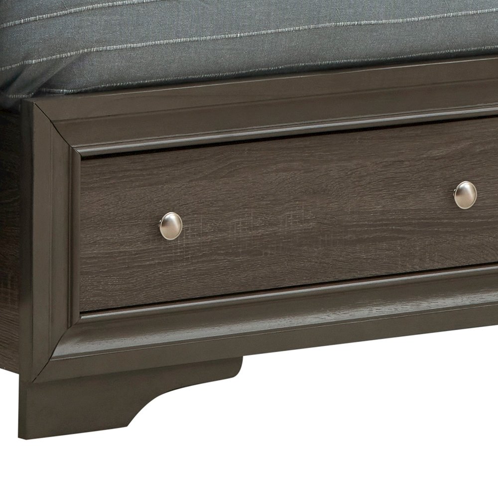 Glory Furniture Madrid King Bed in Gray Color. Picture 1