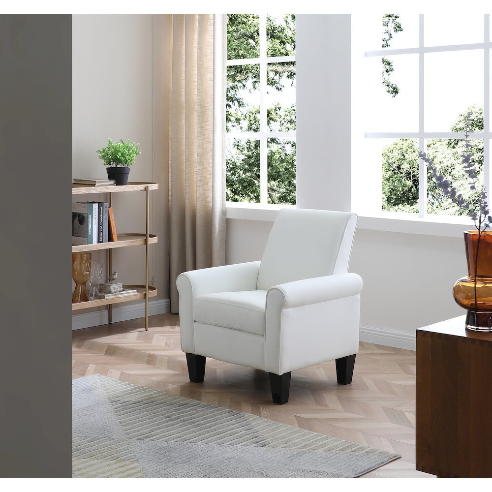 Glory Furniture Vineland Chair, White. Picture 2