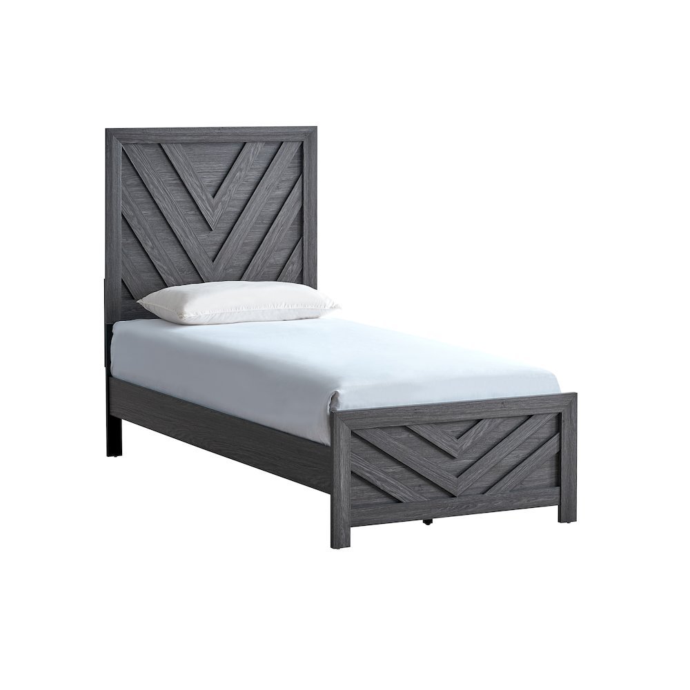 Glory Furniture Rustica Twin Bed, Gray Color. Picture 1