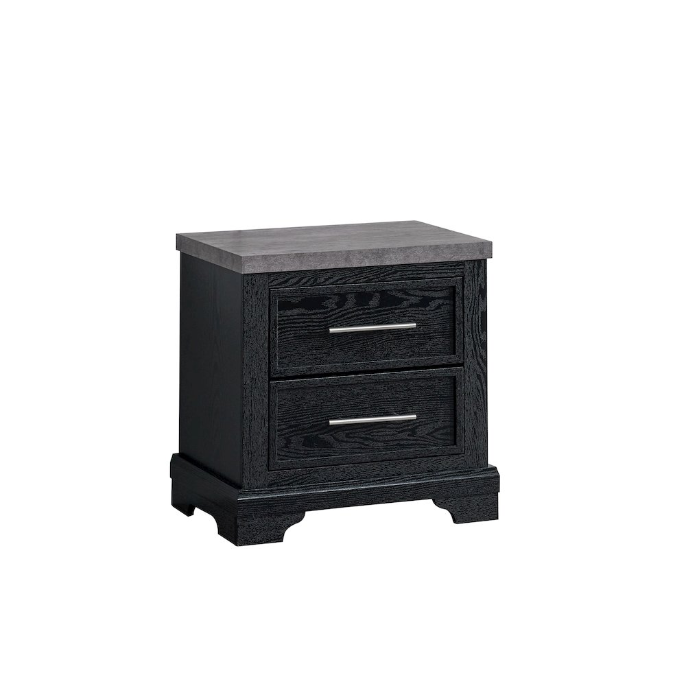 Glory Furniture Grande Nightstand, Black. Picture 1