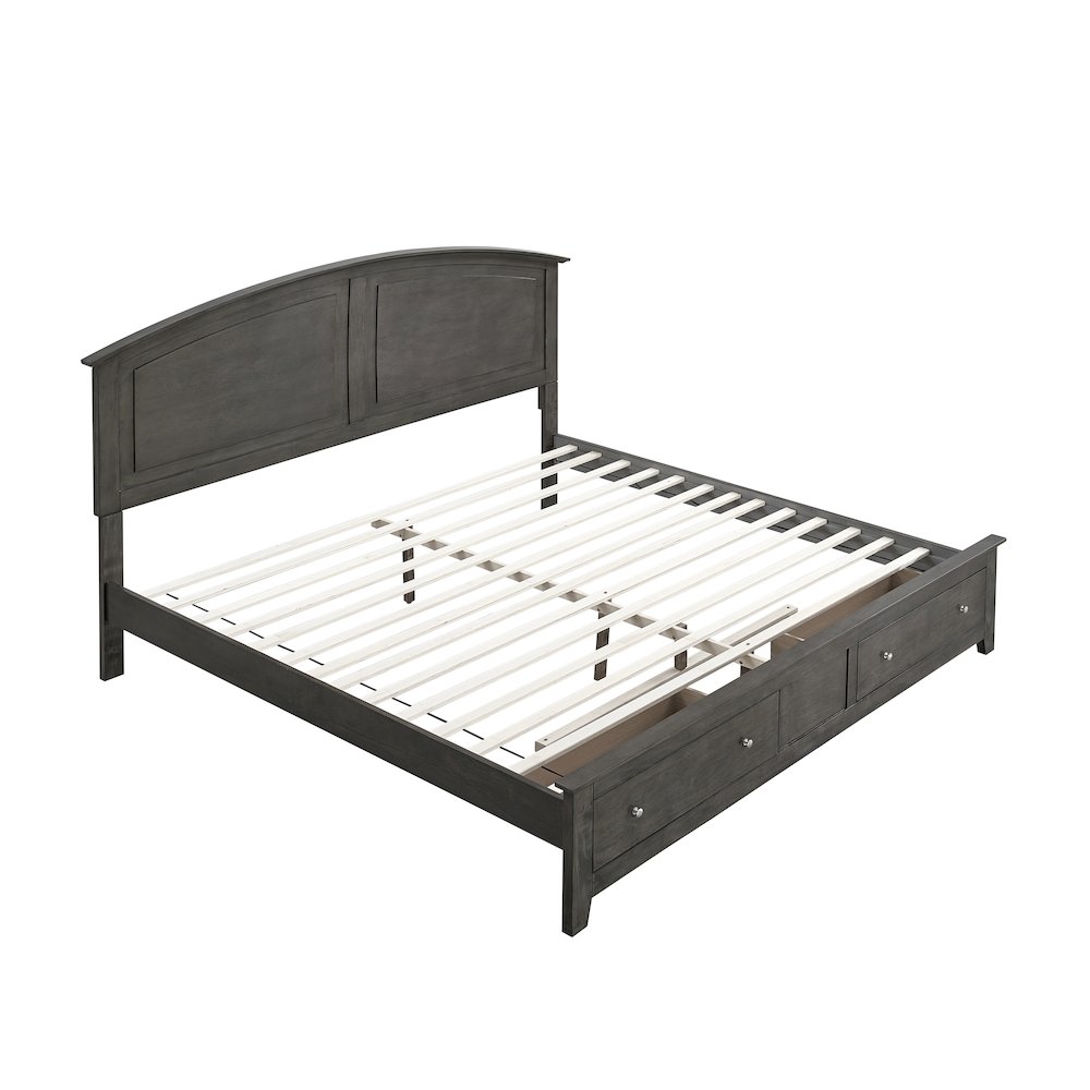 Glory Furniture Hammond Full Bed, Gray Color. Picture 2