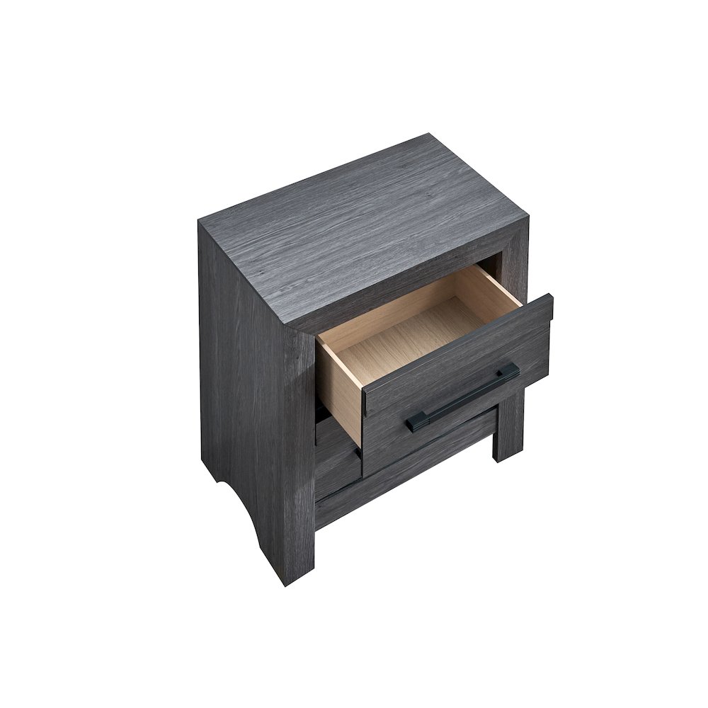 Glory Furniture Rustica Nightstand, Gray Color. Picture 5