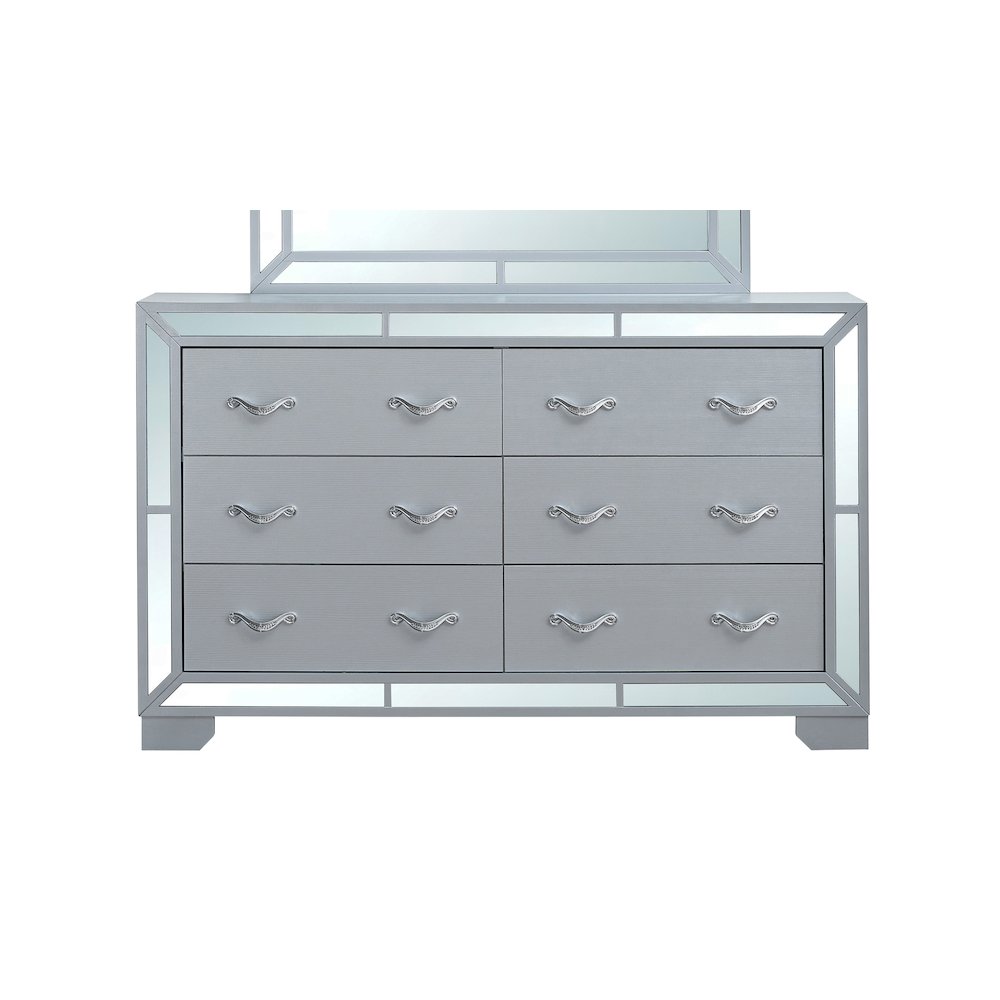 Glory Furniture Murry Dresser, Silver Color. Picture 1