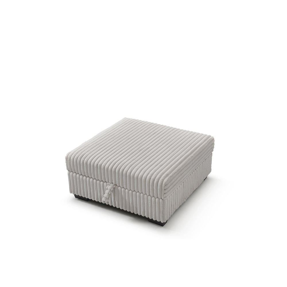 Teddy Ottoman - IVORY. Picture 4