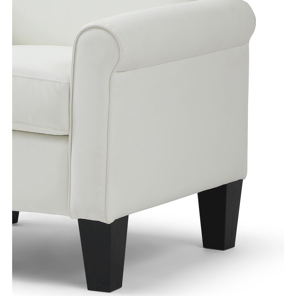 Glory Furniture Vineland Chair, White. Picture 6