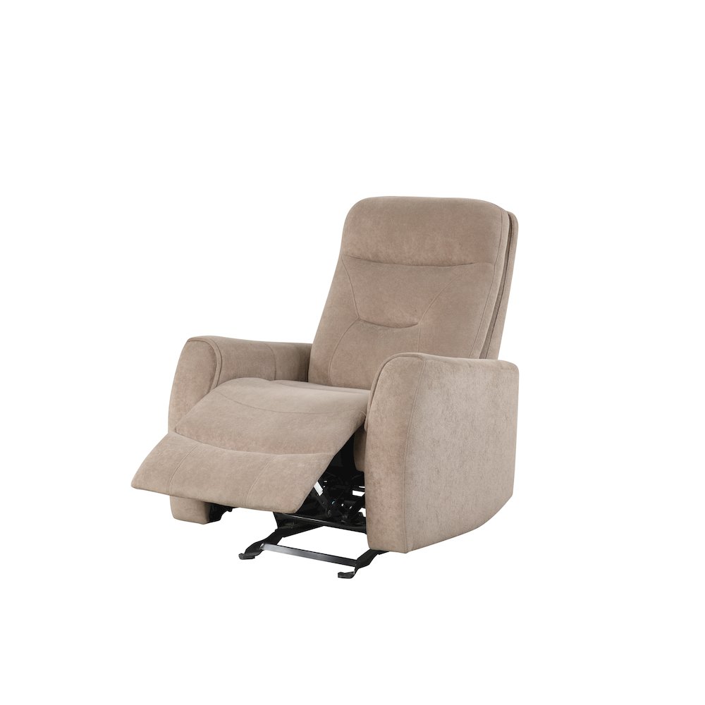 Glory Furniture Paterson Swivel Recliner, Beige. Picture 3